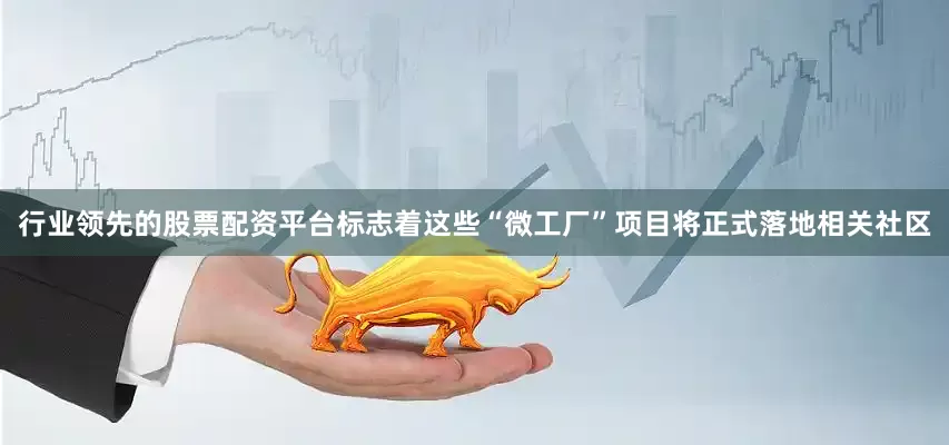 行业领先的股票配资平台标志着这些“微工厂”项目将正式落地相关社区